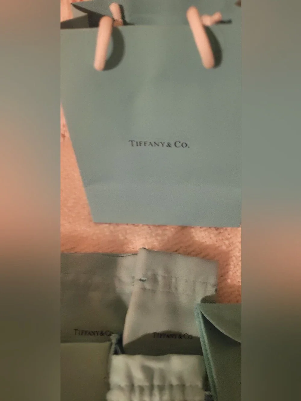 Tiffany & Co. Signature Jewelry Boxes, Pouches & Gift Bag - Tiffany Blue 7 Piece